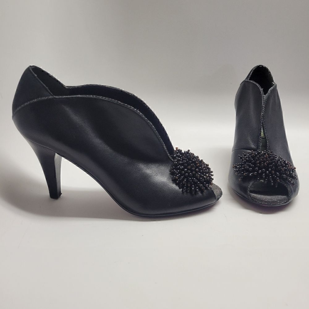 Poetic License Beaded Slit Front Heels - Picture 6 of 12